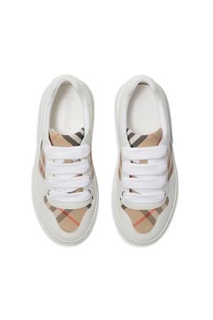 white leather sneakers BURBERRY KIDS | 8089736B9368